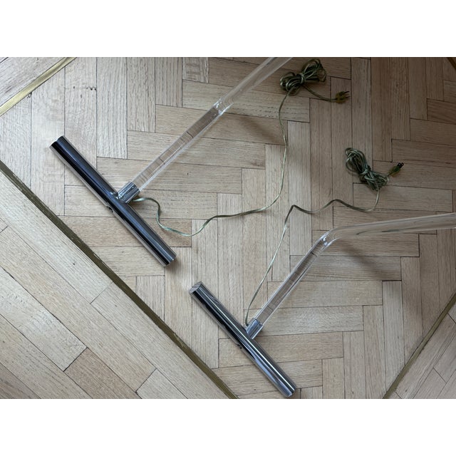 Peter Hamburger Crylicord Floor Lamps for Kovacs - 1970s For Sale - Image 17 of 18