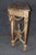 19th Century French Louis XVI Style Distressed Demilune Marble Top Console Table For Sale - Image 4 of 15