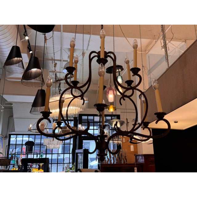 Rustic European Iatesta Studio Julian Chandelier, Size 1 For Sale - Image 3 of 12