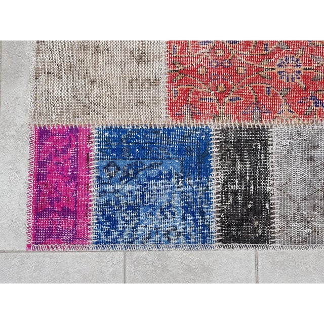 Turkish Oushak Decorative Vintage Runner For Sale - Image 3 of 10