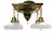 Original fixture from 1910 with a fresh polish to the brass and lacquer to keep it looking so. Four vintage shades with...