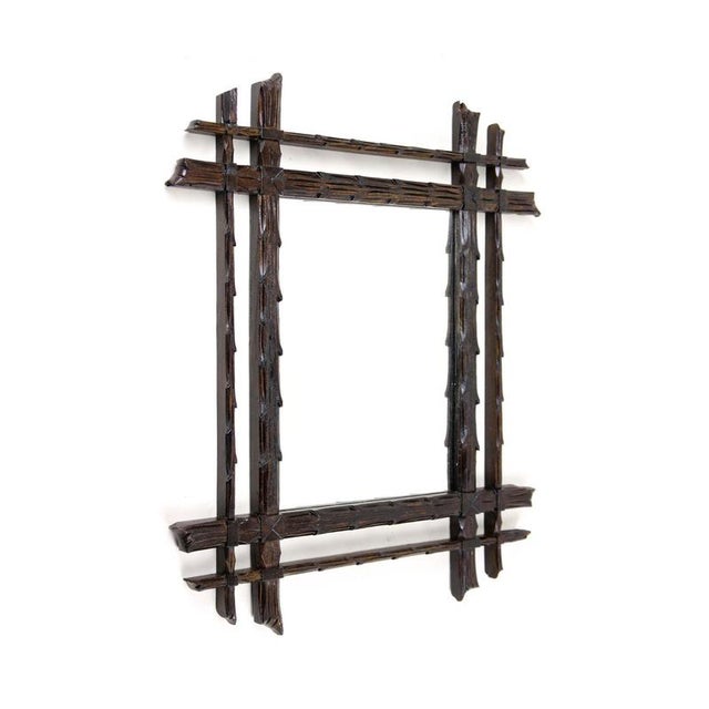 Black Forest Rustic Handcarved Mirror, 1870s For Sale - Image 15 of 15
