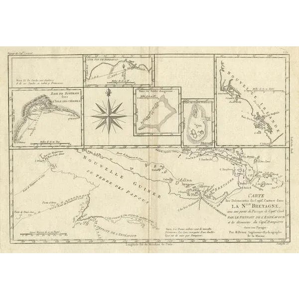 Antique Detailed Map of Papua New Guinea and the Regions to the West, 1780 For Sale - Image 3 of 5