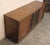 Long mid-century modern American made dresser by Lane Furniture. Strong construction with walnut grain and accenting...