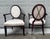Barbara Barry 8 Barbara Barry Baker Klismos X Oval Dining Side Captains Chairs Neoclassical For Sale - Image 4 of 14