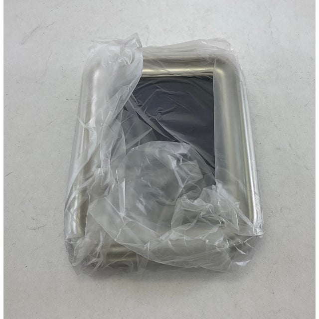 Quality Tarnish-Proofed Silver Plated Photo Frame, Wide Plain For Sale - Image 11 of 14