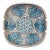 Circa 1960s Blue and White Attributed to Bitossi Pottery Ashtray Vessel Made in Italy For Sale