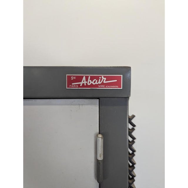 Vintage Industrial Cabinet in Metal by Abair For Sale - Image 4 of 7