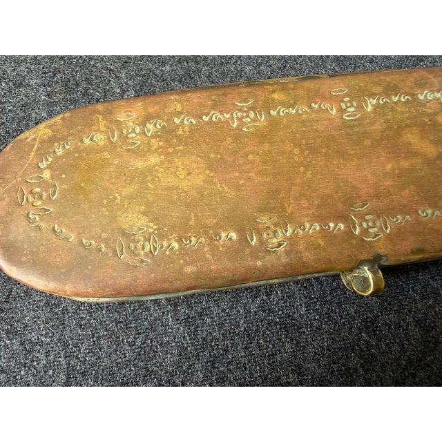 Copper Antique Dutch Copper Tobacco Box For Sale - Image 8 of 18