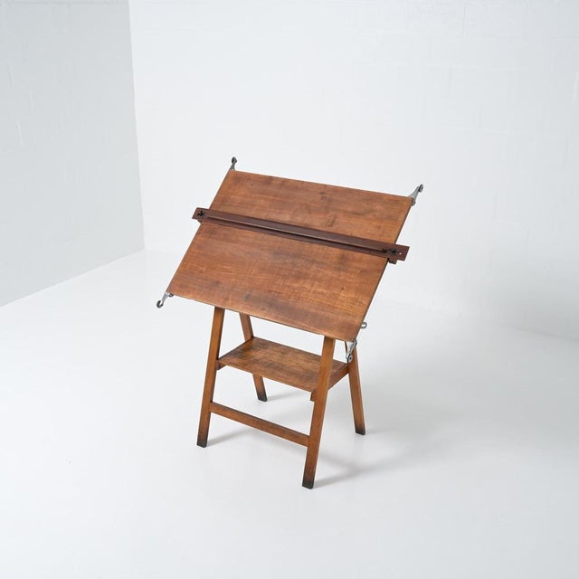 Vintage Industrial Drafting Table, 1950s For Sale - Image 13 of 18