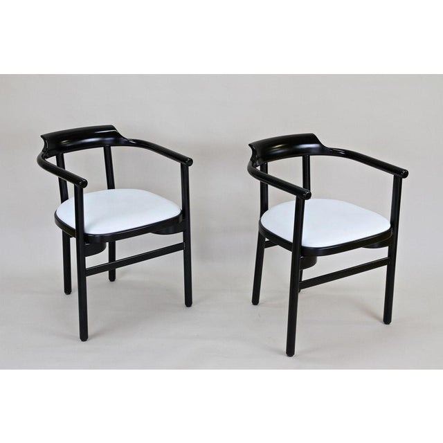 Armchairs with White Leather Upholstery from Thonet, 1980s, Set of 2 For Sale - Image 17 of 18