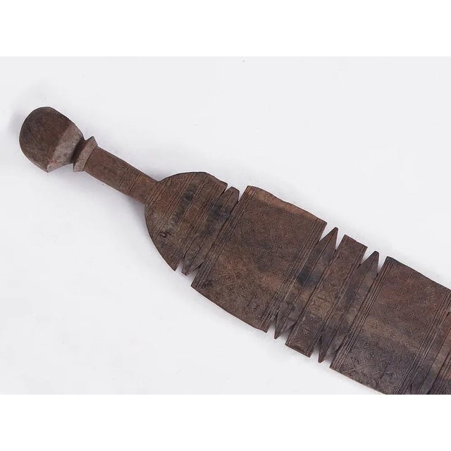 Large Mid-Century Bedouin Tent Beam in Wood, Sahara For Sale - Image 9 of 12