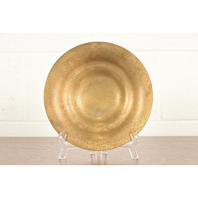 Tiffany Studios New York Bronze Doré Plate or Shallow Bowl For Sale - Image 12 of 12