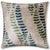 Mid-Century Modern Handmade Velvet Ikat Throw Pillow 20x20 | Organic Dyed Neutral Stripe For Sale - Image 3 of 8