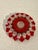 Ruby Red Vintage French Ruby Red & Clear Art Glass Ashtray With Dark Green Accent Detailing For Sale - Image 8 of 9