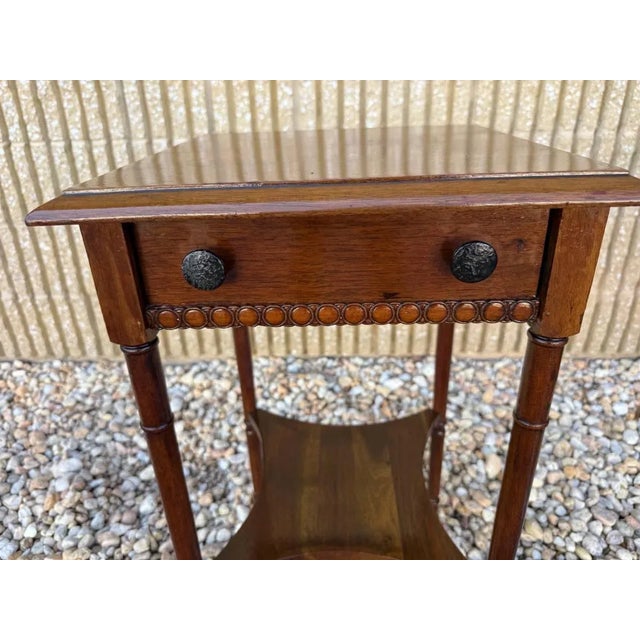 Antique Regency Style 2 Tier Side Table For Sale - Image 12 of 17