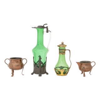 Collection of Four Arts and Crafts Vessels, Circa 1900 For Sale