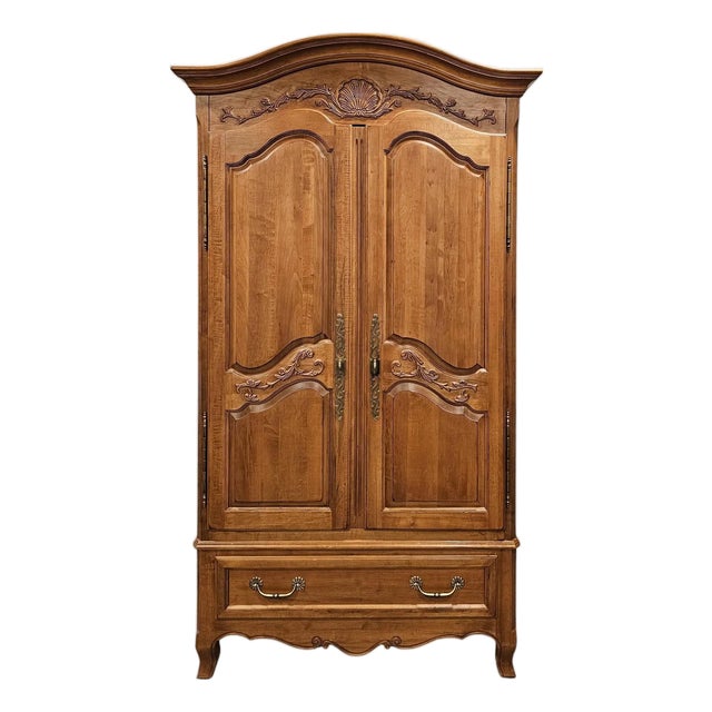 1930s Ethan Allen Country French Legacy Armoire For Sale