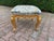 1980s 1980 Artisan Louis XVI Gold Pistachio Beech Bench For Sale - Image 5 of 7