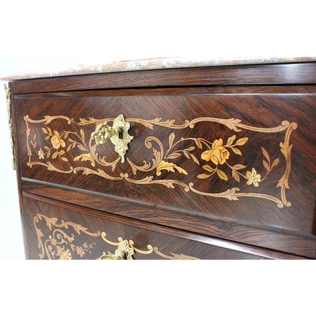 Small Napoleon III Marked Secretary in Louis XIV Style, 19th Century For Sale - Image 11 of 18