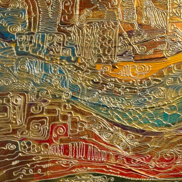 This is a one-of-a-kind original textural abstract artwork by San Diego artist, Alexander Arshansky. Its dimensions are...