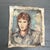 1950’s impressionist male portrait painting on unstretched canvas. Painting measures 16x20. Check out my shop Robins Egg...