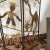 A Vintage Metalwork Room Divider With Animals, Figures and Naturalistic Objects For Sale - Image 6 of 12