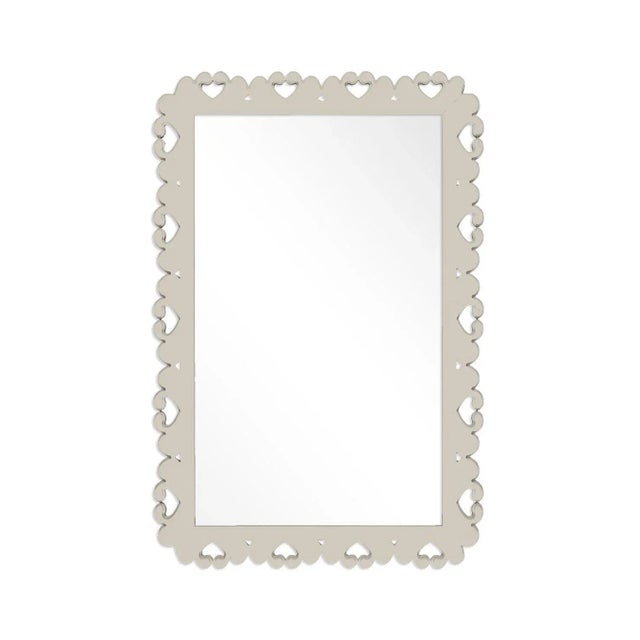 Contemporary Fleur Home Garden District Satsuma Rectangle Mirror in Useful Gray, 24x36 For Sale - Image 3 of 3