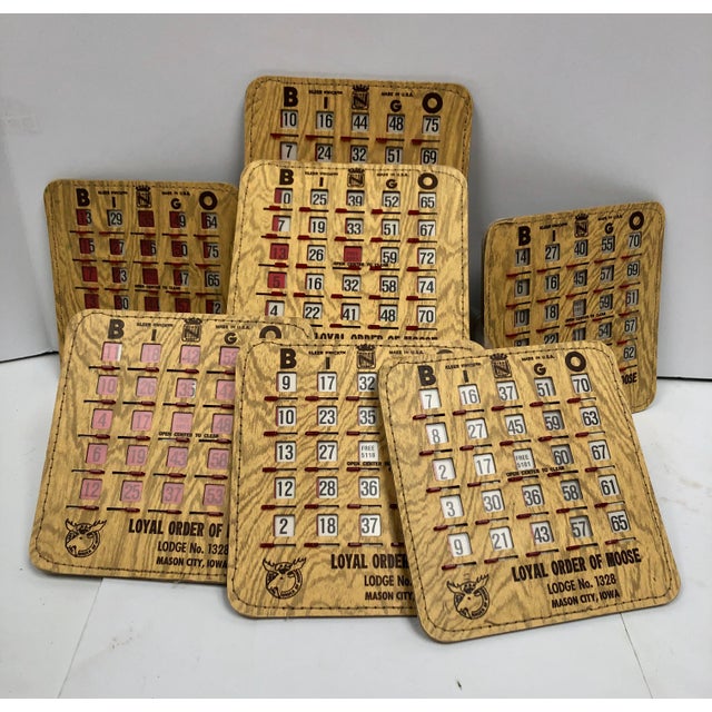 Midcentury Reusable Bingo Cards Set of 18 Chairish