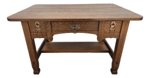Arts and Crafts Mission Oak Desk -Attributed to Imperial Furniture