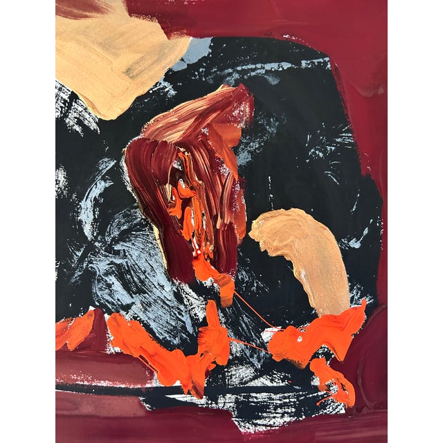 Original gouache painting by Erik Sulander on Paper, signed on reverse. Unframed.