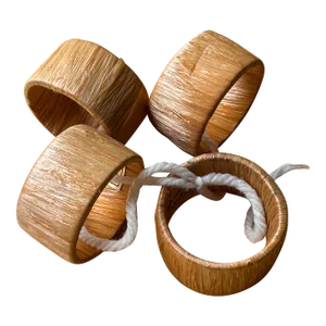 Vintage Japanese Napkin Rings- Set of 4