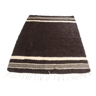 Vintage Angora Wool Kilim Rug For Sale