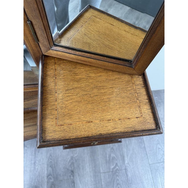 20th Century Louis XVI Dressing Table with Triptych Mirror For Sale - Image 5 of 13
