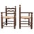 Set of Early 20th Century Popular Rustic Armchairs in Wood and Rattan For Sale - Image 18 of 18