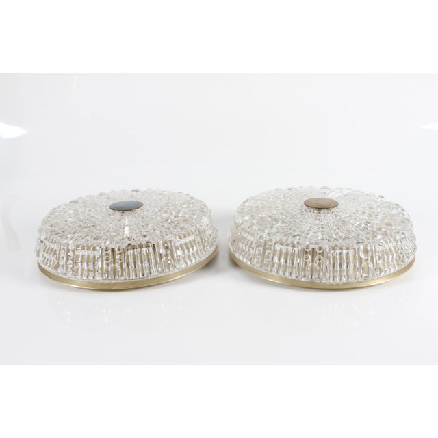 Vintage Ceiling Lamps by Carl Fagerlund for Orrefors, Sweden, 1960s, Set of 2 For Sale - Image 9 of 12