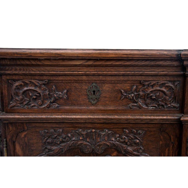 Wood Oak Cabinet, France, 1920s For Sale - Image 7 of 11