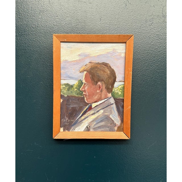 1970s Fröding, Portrait, 1975, Oil on Canvas, Framed For Sale - Image 5 of 18