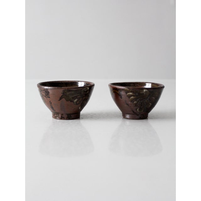 Pair of Vintage Handmade Studio Pottery Bowl For Sale - Image 4 of 10