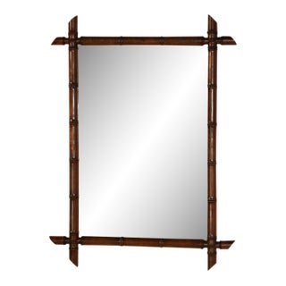 Faux Bamboo Mirror From France, Circa 1900 For Sale