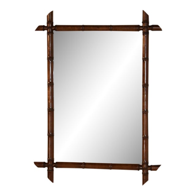 Faux Bamboo Mirror From France, Circa 1900 For Sale