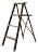 Vintage Green Wood Painter's Ladder For Sale
