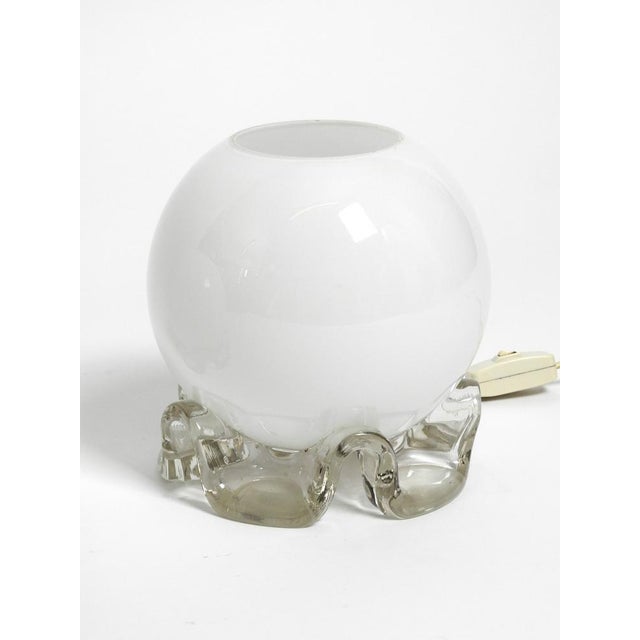 White and Transparent Glass Table Lamps from Limburg, 1960s, Set of 2 For Sale - Image 9 of 18