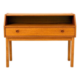 Hall Table with 1 Drawer in Teak, Sweden, 1960s For Sale