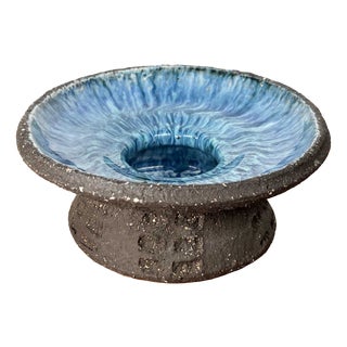 Mid-Century Modern Danish Studio Pottery Candeholder by Else Und Henry Nielsen for Henri Keramik, 1960s For Sale