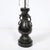 Metal Pair of Mid-Century Iron Dragon Amphora Chinoiserie Table Lamps W/ Ring Details For Sale - Image 7 of 15