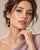 An eye-catching and modern pair of fine geometric drop dangle earrings crafted in solid 18k white gold. Designed with...