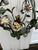 Vintage Floral and Metal Single Bulb Hanging Fixture For Sale - Image 9 of 10