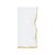 Linen Napkins With Gold Ruffled Hemstitch Edges, Set of 4 For Sale In Miami - Image 6 of 8