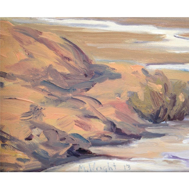 Impressionist Panamint Valley Desert Landscape by Mike Wright For Sale - Image 3 of 6